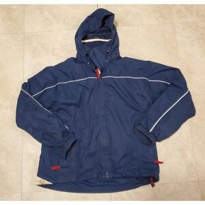 Musto Performance Windbreaker Hooded Rain Jacket Coat Blue Mens Sz 8 US / Eur 40